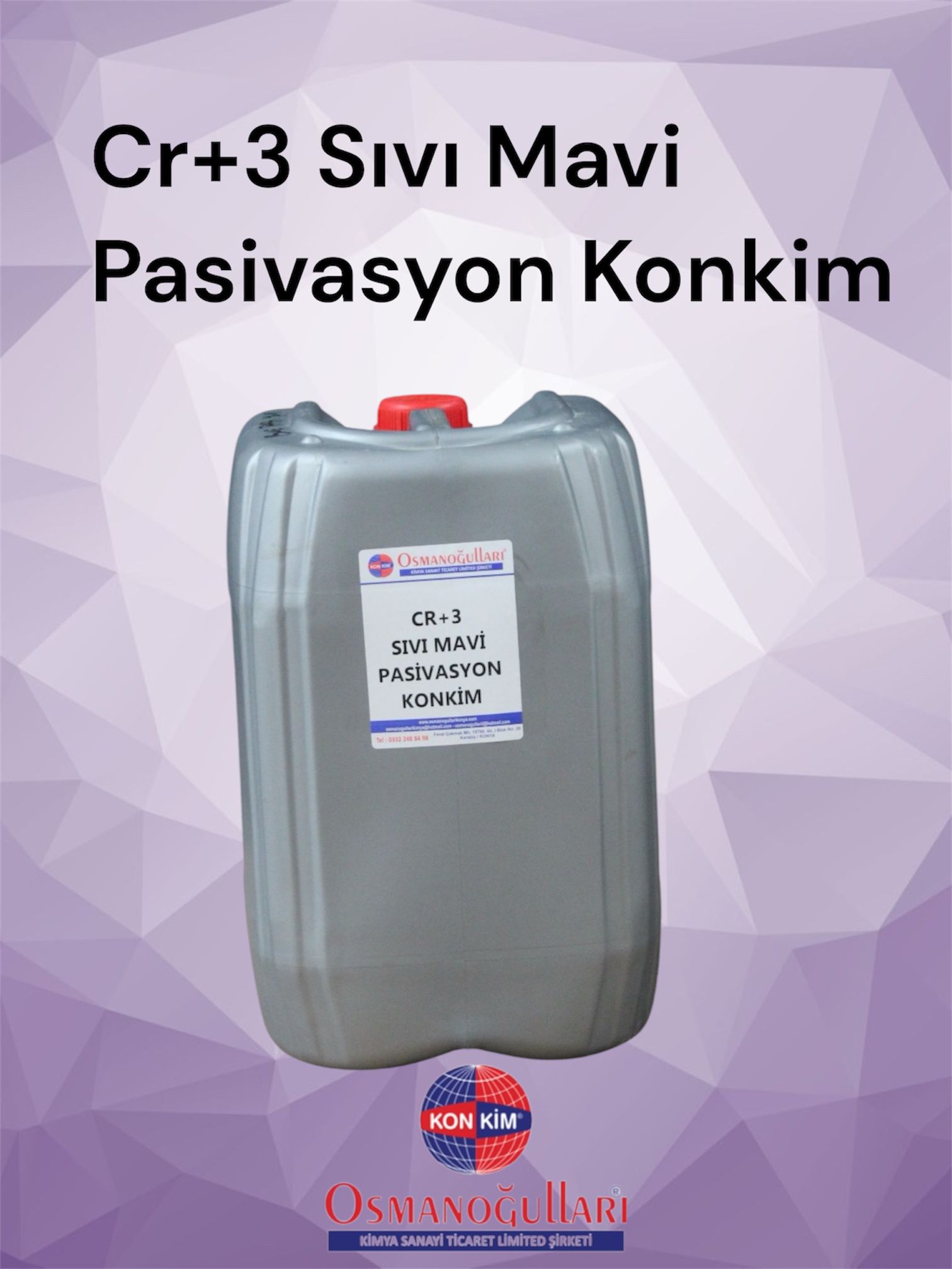 Cr+3 Sıvı Mavi Pasivasyon Konkim