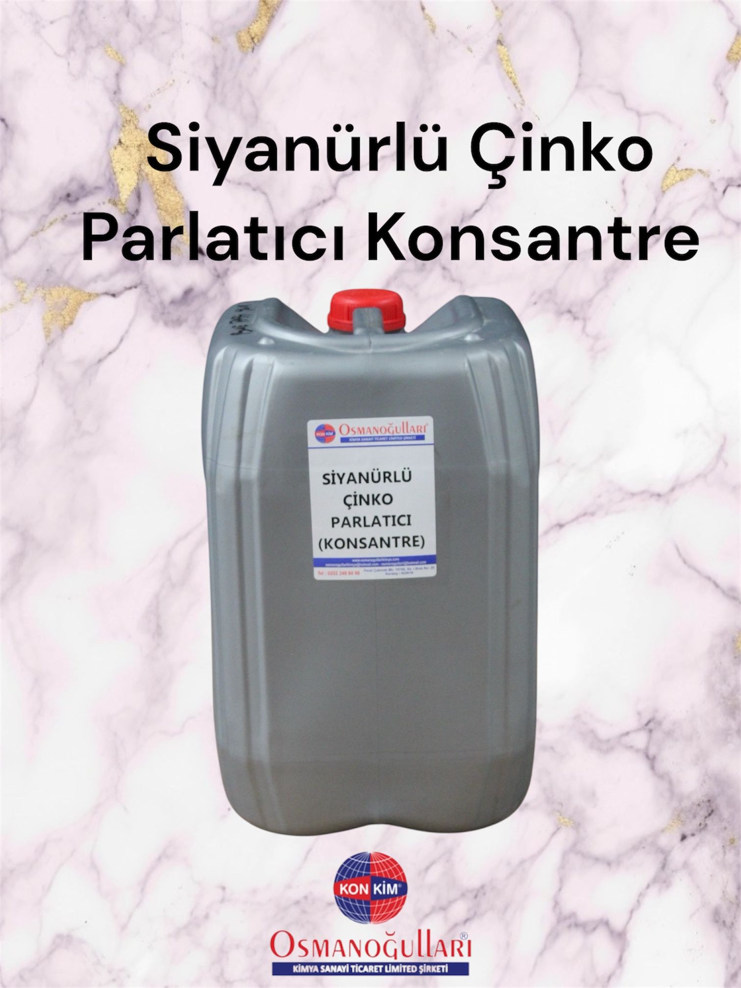 Siyanürlü Çinko Parlatıcı Konsantre 