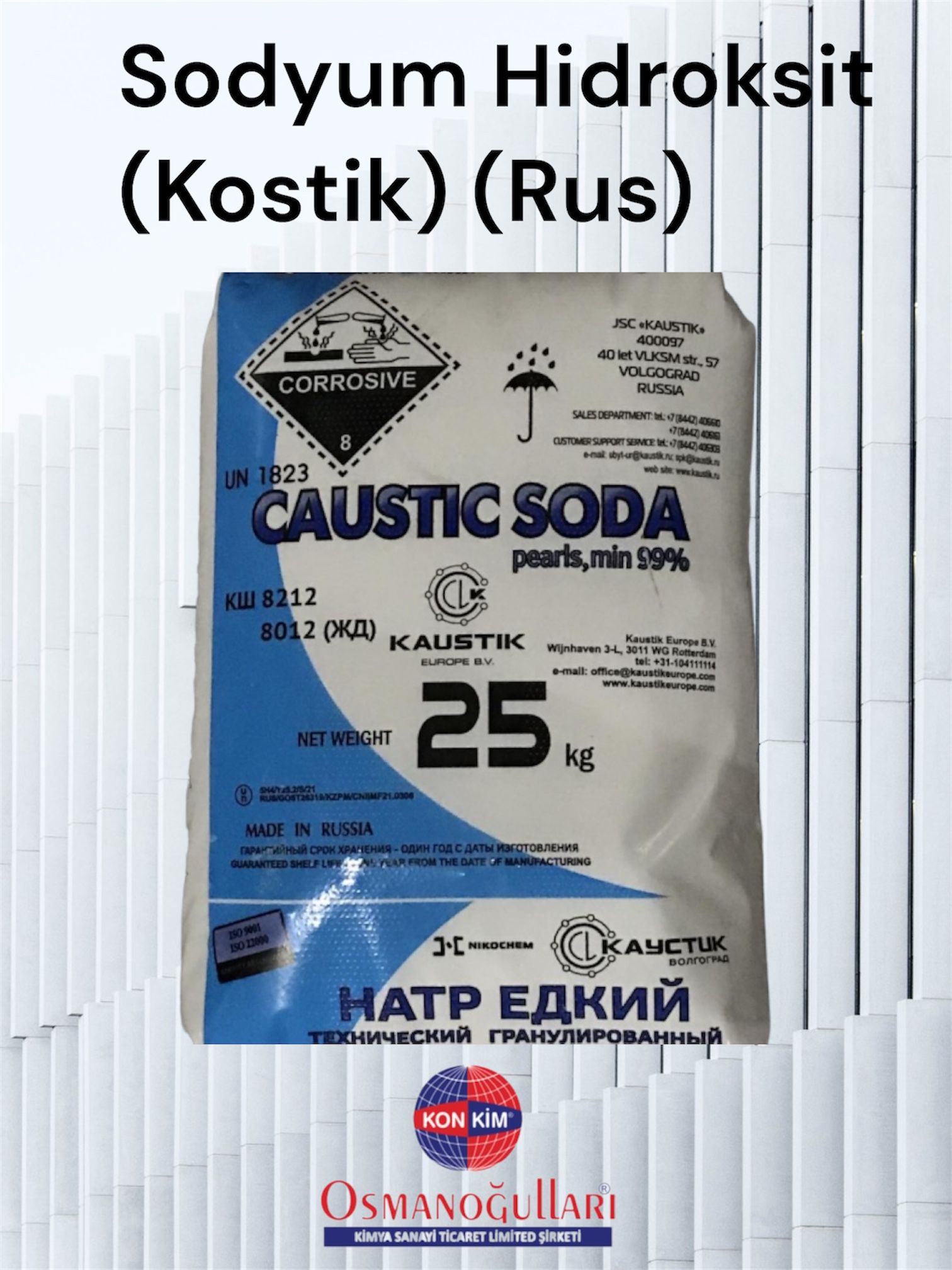 Sodyum Hidroksit (Kostik) RUS